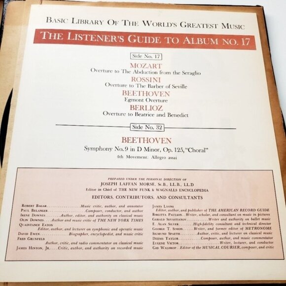 Vintage 1950s NO.17 World's Greatest Music Album GUC - Picture 8 of 13